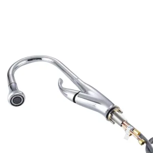 Vanity Art 9.68 in. Single-Handle Pull-Down Sprayer Kitchen Faucet in Chrome