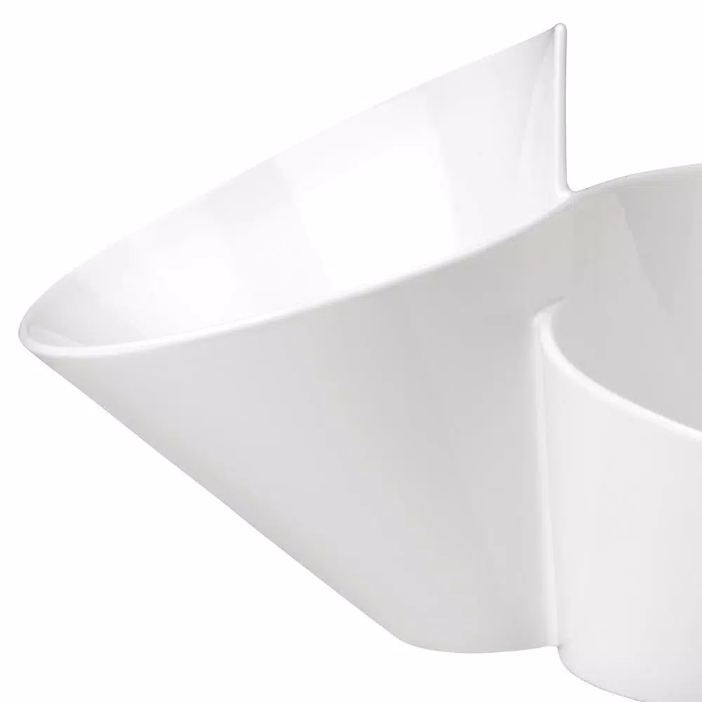 Villeroy & Boch New Wave White Porcelain Chip and Dip Bowl