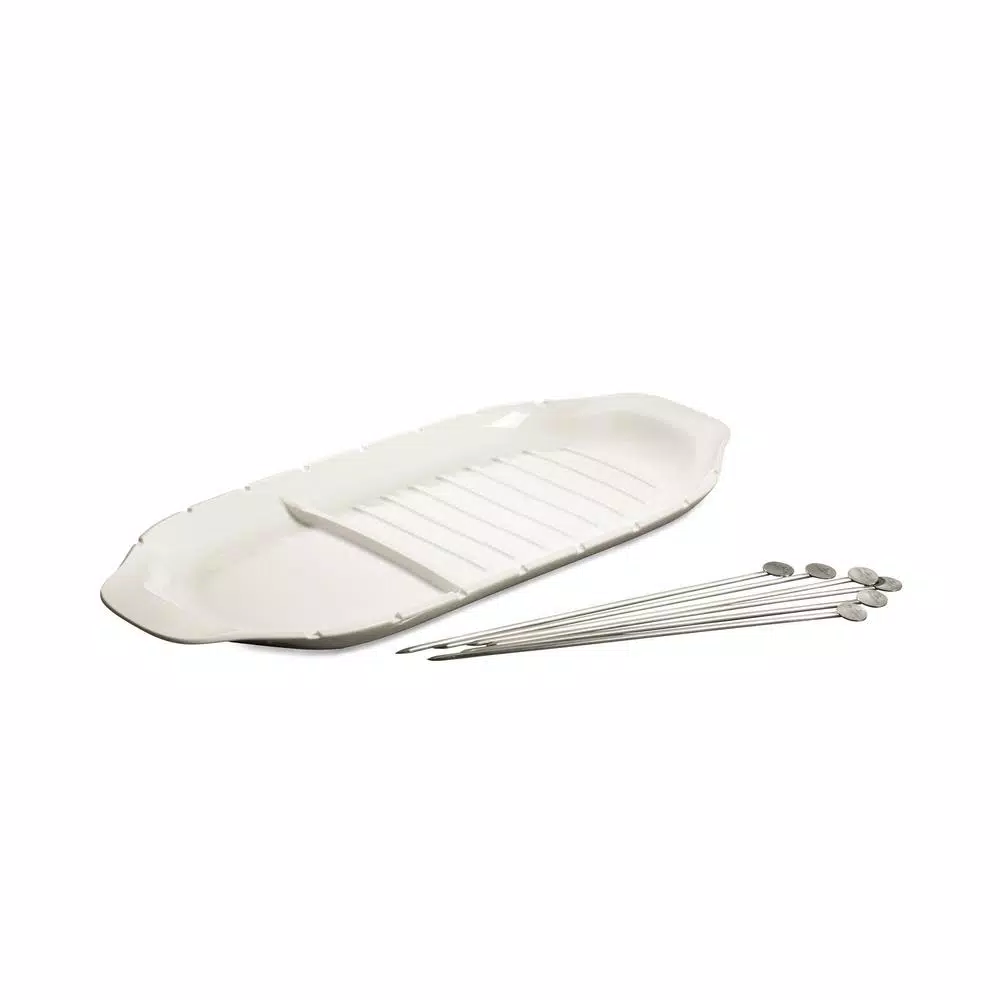 Villeroy & Boch BBQ Passion White XL Porcelain Kebab Platter