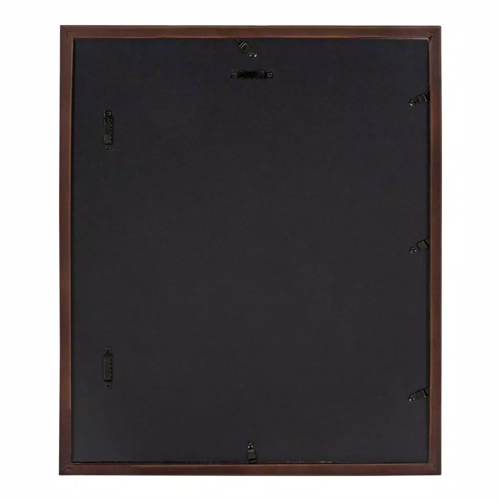 DesignOvation Gallery 13 in. x 16 in. matted to 8 in. x 10 in. Walnut Brown Picture Frame