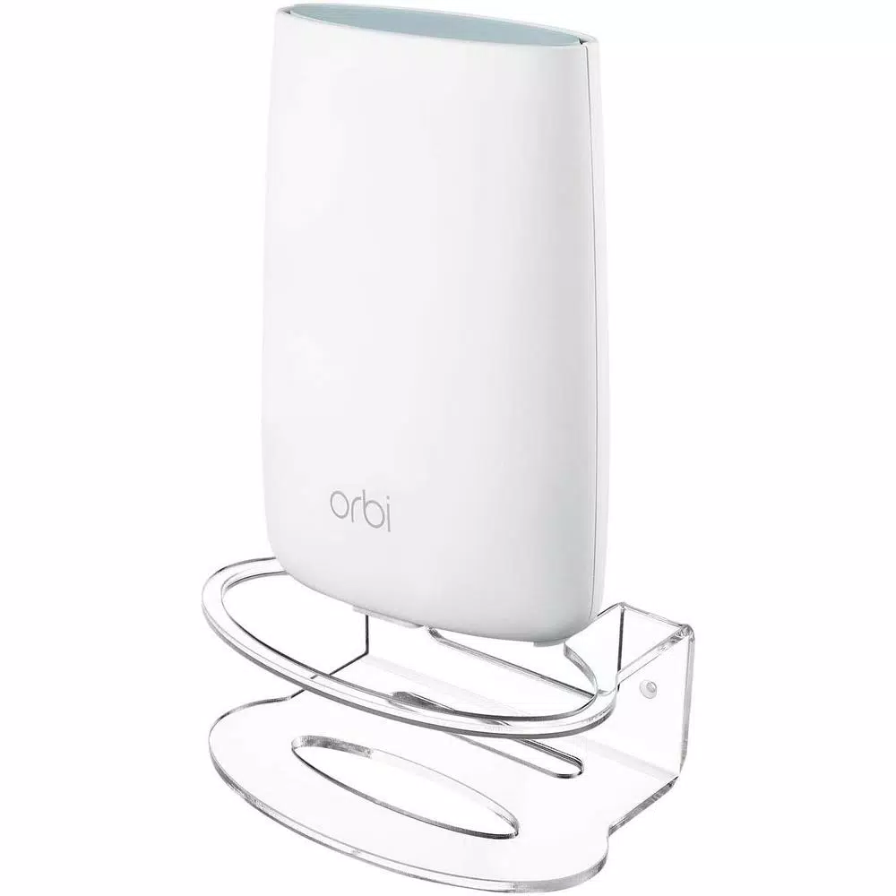 Wasserstein Durable Wall Mount Compatible with NETGEAR Orbi Mesh Wi-Fi System - Extra Security for Your Wi-Fi Router (1-Pack)
