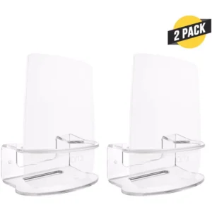 Wasserstein Durable Wall Mount Compatible with NETGEAR Orbi Mesh Wi-Fi System Extra Security for Your Wi-Fi Router (2-Pack)