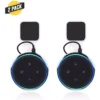 Wasserstein AC Outlet Wall Mount Compatible with Echo Dot (3rd Gen) - Flexible Mounting for Your Alexa Smart Speaker (2-Pack, White)