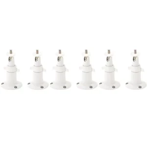 Wasserstein White Security Wall Mount for Arlo/Arlo Pro (6-Pack)