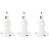 Wasserstein Metal Wall Mount for Blink Outdoor, Blink XT and Blink XT2 Camera - Adjustable Metal Wall Mount (3-Pack, White)
