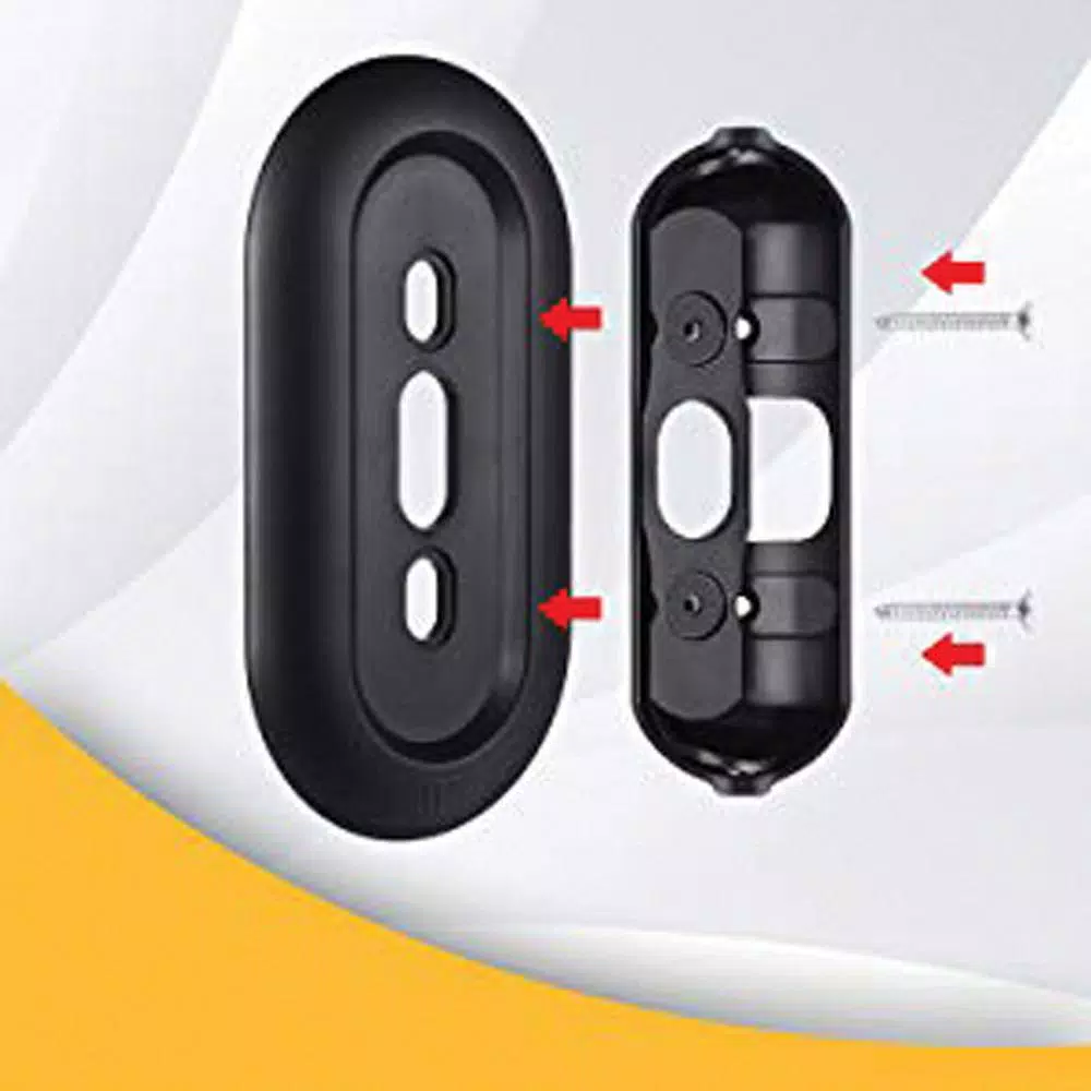 Wasserstein Weather and UV-Resistant Wall Plate and Adjustable-Angle Wall-Mount Bundle for Nest Hello Video Doorbell