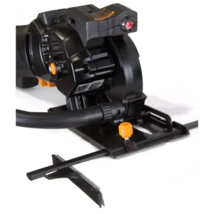 WEN 4.2 Amp 3-3/8 in. Plunge Cut Compact Circular Saw with Laser, Carrying Case, and 3-Blades