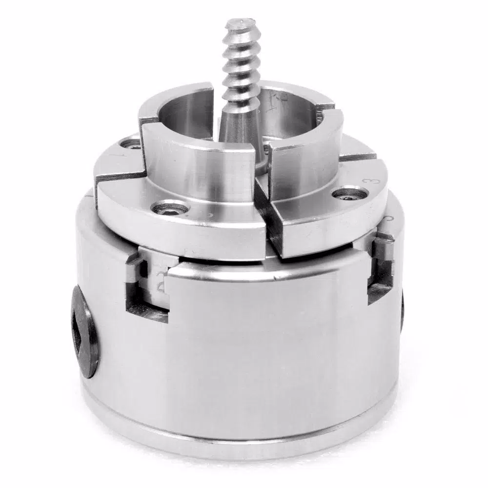 WEN 2.75 in. 4-Jaw Self-Centering Keyed Lathe Chuck Set with 1 in. x 8TPI Thread