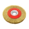 WEN 8 in. x 3/4 in. Crimped Steel Bench Wire Wheel with Arbor Adapters