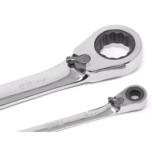 WEN Professional-Grade Reversible Ratcheting Metric Combination Wrench Set with Storage Pouch (16-Piece)
