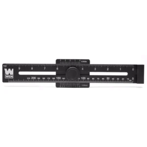 WEN 10 in. Aluminum Offset Marking Gauge and Layout Tool with Laser-Etched Scale