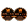 WEN 10 in. 32-Tooth and 60-Tooth Carbide-Tipped Professional Woodworking Saw Blade Set (2-Pack)