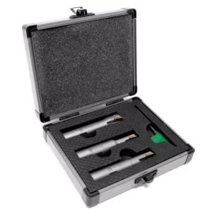 WEN 90-Degree Square Shoulder Indexable Carbide End Mill Set with Aluminum Storage Case (3-Piece)