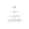 3R Studios White Decorative 3-Tier Tray