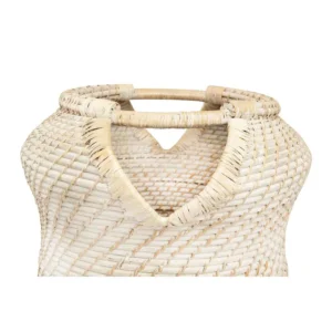 3R Studios Rattan Handwoven Decorative Basket