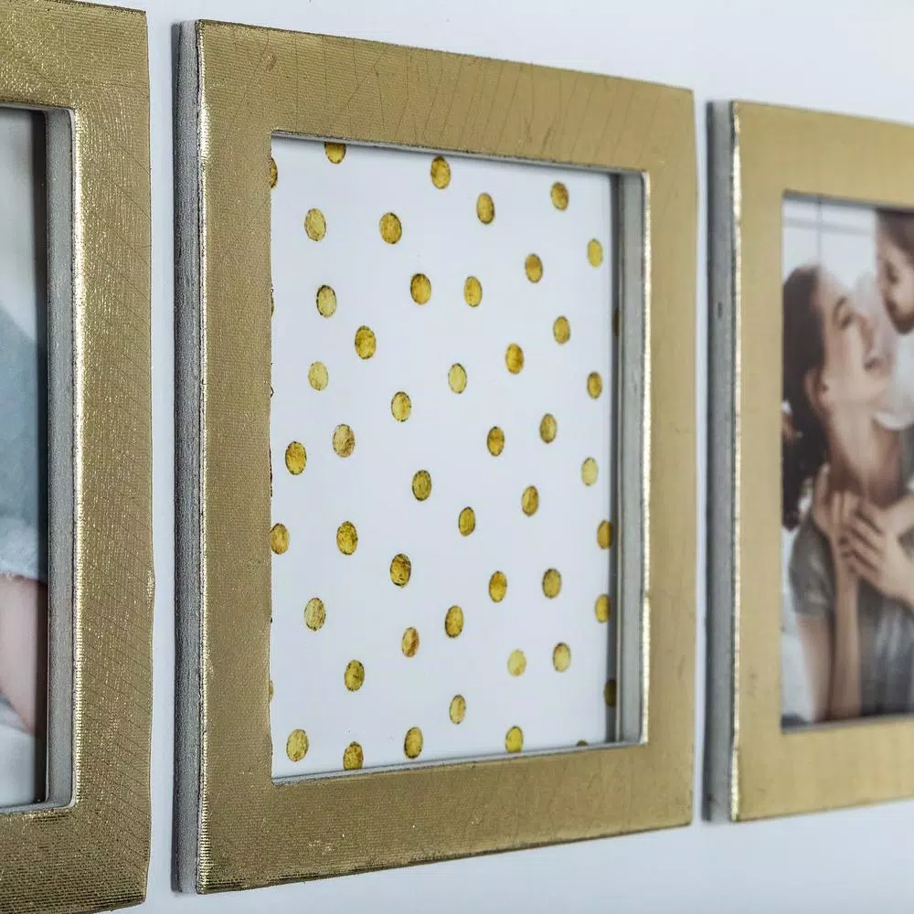 Pinnacle One Happy Family White and Gold Picture Frame (Set of 6)
