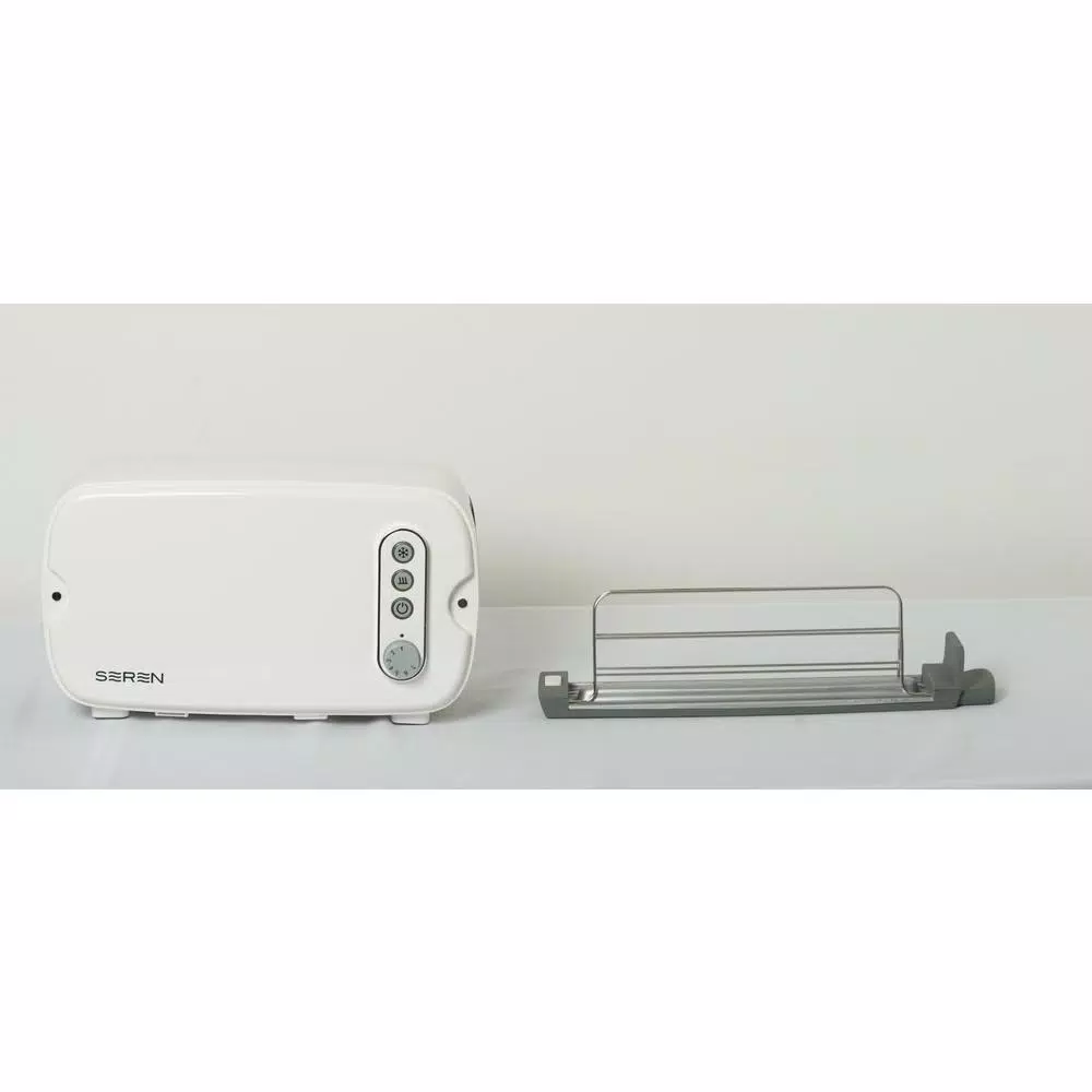 BergHOFF Seren 3-Slice White Wide Slot Toaster with Crumb Tray