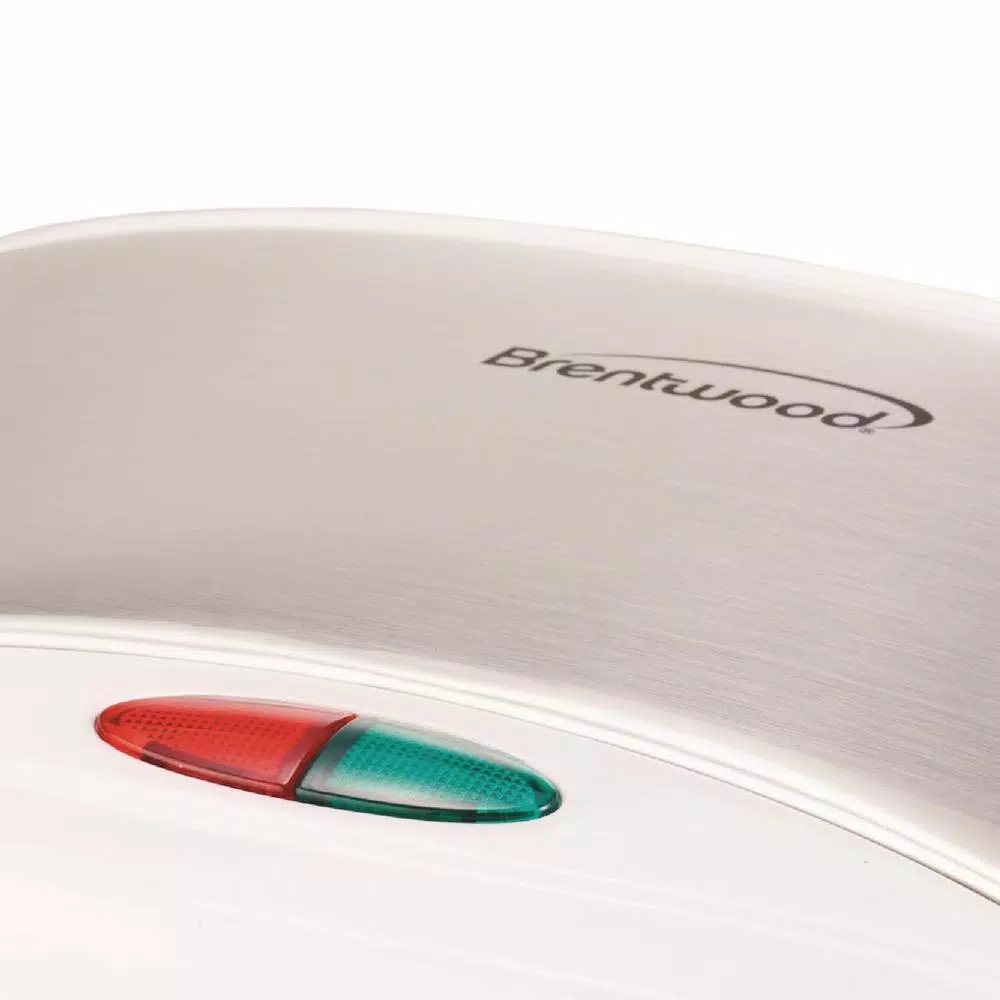 Brentwood Appliances White Nonstick Panini Press and Sandwich Maker