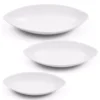 Certified International 3-Piece White Oval Bowl Set