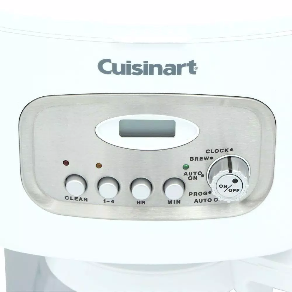 Cuisinart 12-Cup White Drip Coffee Maker with Carafe