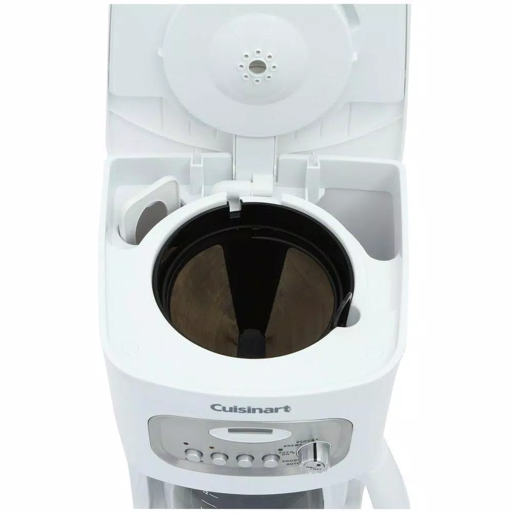 Cuisinart 12-Cup White Drip Coffee Maker with Carafe