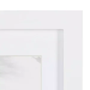 DesignOvation Gallery 5 in. x 7 in. Matted to 3.5 in. x 5 in. White Picture Frame (Set of 4)