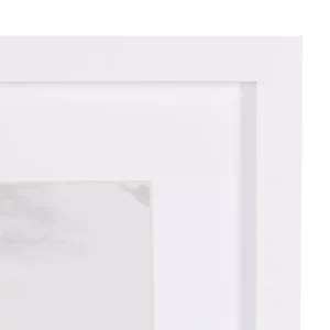 DesignOvation Gallery 8 in. x 10 in. Matted to 5 in. x 7 in. White Picture Frame (Set of 4)