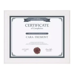 DesignOvation Kieva 8.5 in. x 11 in. White Picture Frame (Set of 6)