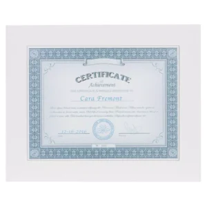 DesignOvation Museum 8.5 in. x 11 White Picture Frame (Set of 4)