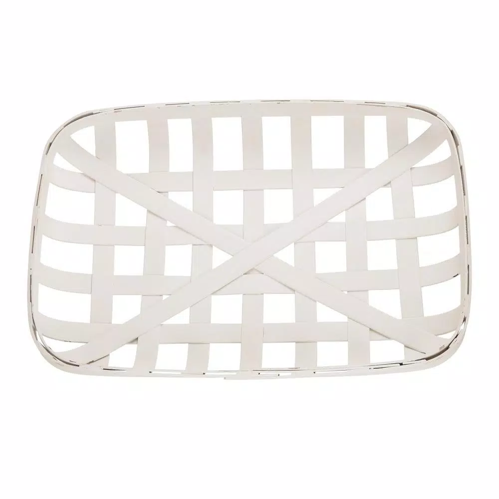 Glitzhome 30 in. H x 24 in. W Wooden Tobacco Basket