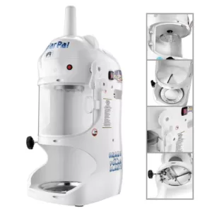 Great Northern Great Northern Polar Pal 128 oz. White Ice Block Shaver and Snow Cone Machine