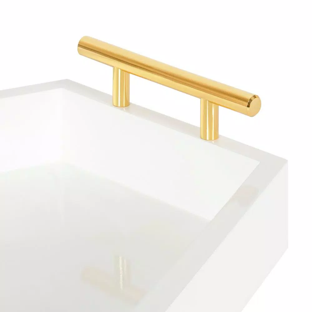 Kate and Laurel Lipton 17 in. x 3 in. x 12 in. White Decorative Wall Shelf
