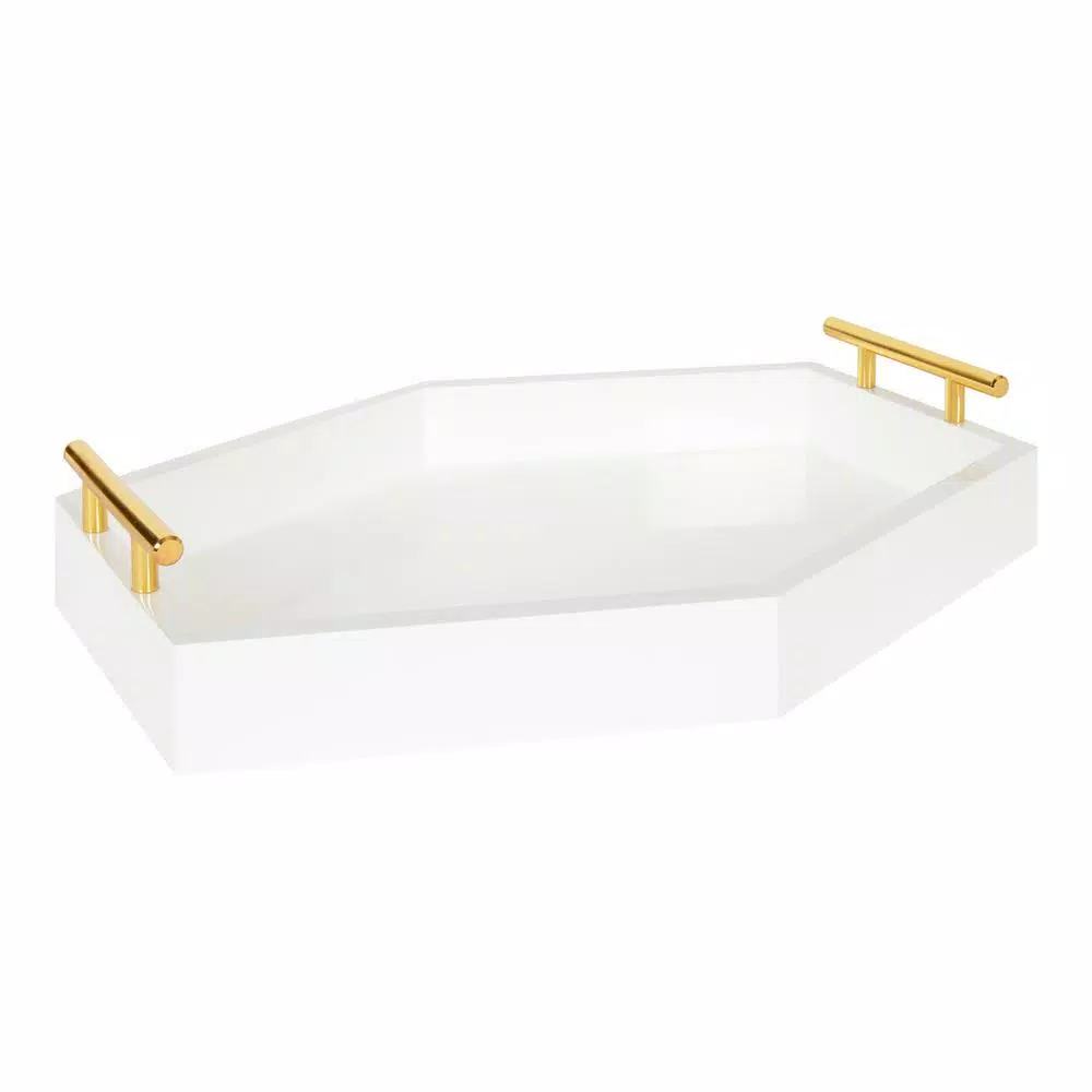 Kate and Laurel Lipton 17 in. x 3 in. x 12 in. White Decorative Wall Shelf