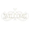 Lavish Home "Welcome" Decorative Rustic Metal Cutout Wall Sign