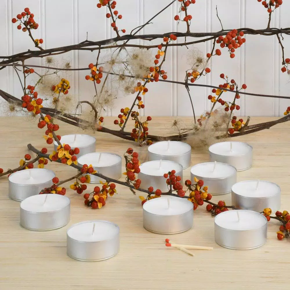LUMABASE Mega Tea Light Candles (12-Count)