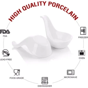 MALACASA 3.75 in. Porcelain White Ramekins Souffle Dishes(Set of 12)