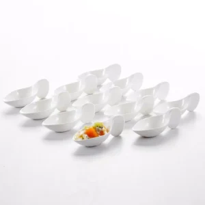 MALACASA 4.5 in. White Porcelain Ramekins Souffle Dishes Serving Bowls (Set of 12)