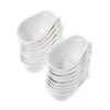 MALACASA 3.75 in. White Porcelain Ramekins Souffle Dishes Serving Bowls (Set of 16)