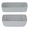 Mason Cash Classic 2-Piece White Bakeware Set