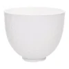 KitchenAid 5 Qt. White Mermaid Lace Textured Ceramic Bowl