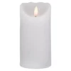 Northlight 6 in. White Flameless Battery Operated Pillar Christmas Decor Candle