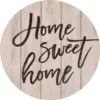 P Graham Dunn "Home Sweet Home" Oversized Washed White Wood Wall Decor