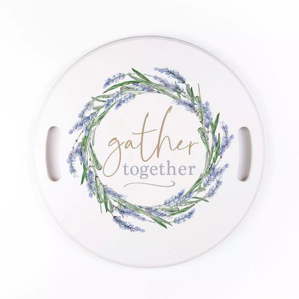 P Graham Dunn Gather together white Decorative wood Tray