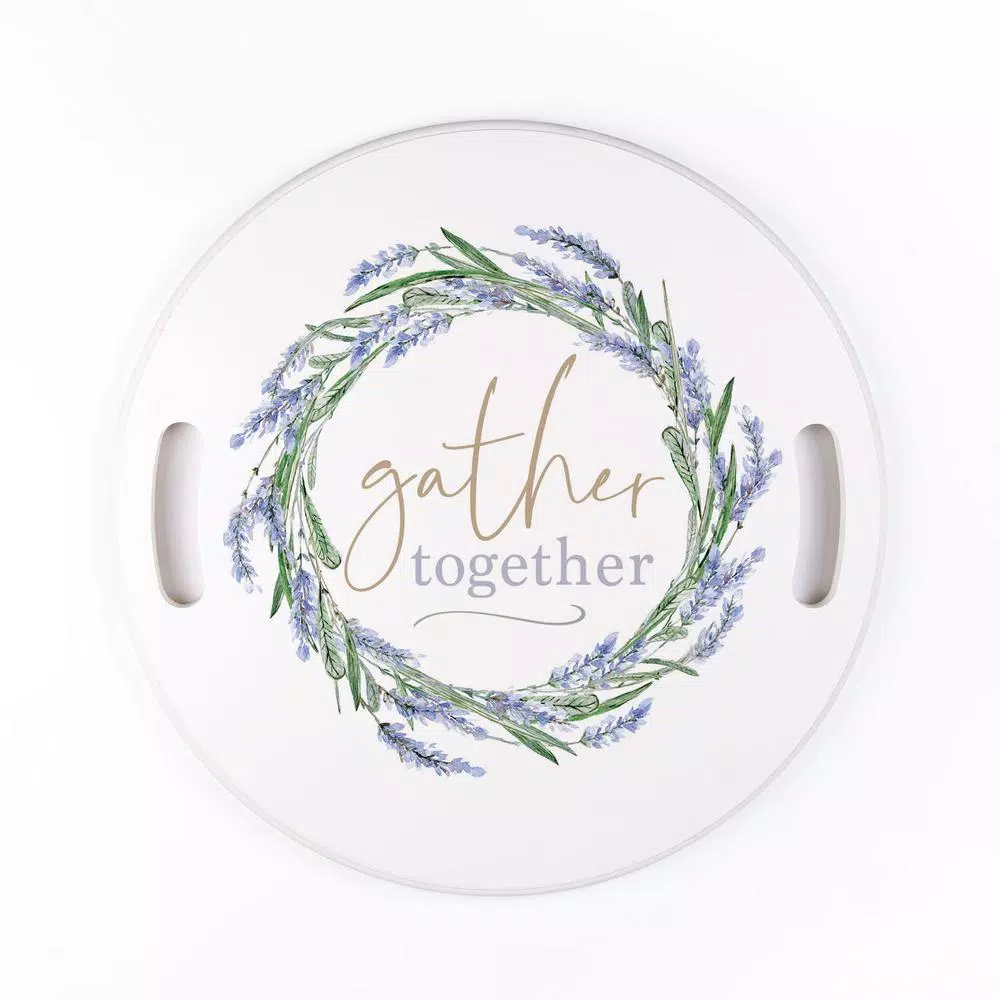 P Graham Dunn Gather together white Decorative wood Tray