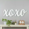 Pinnacle Script XOXO White Wood Decorative Sign