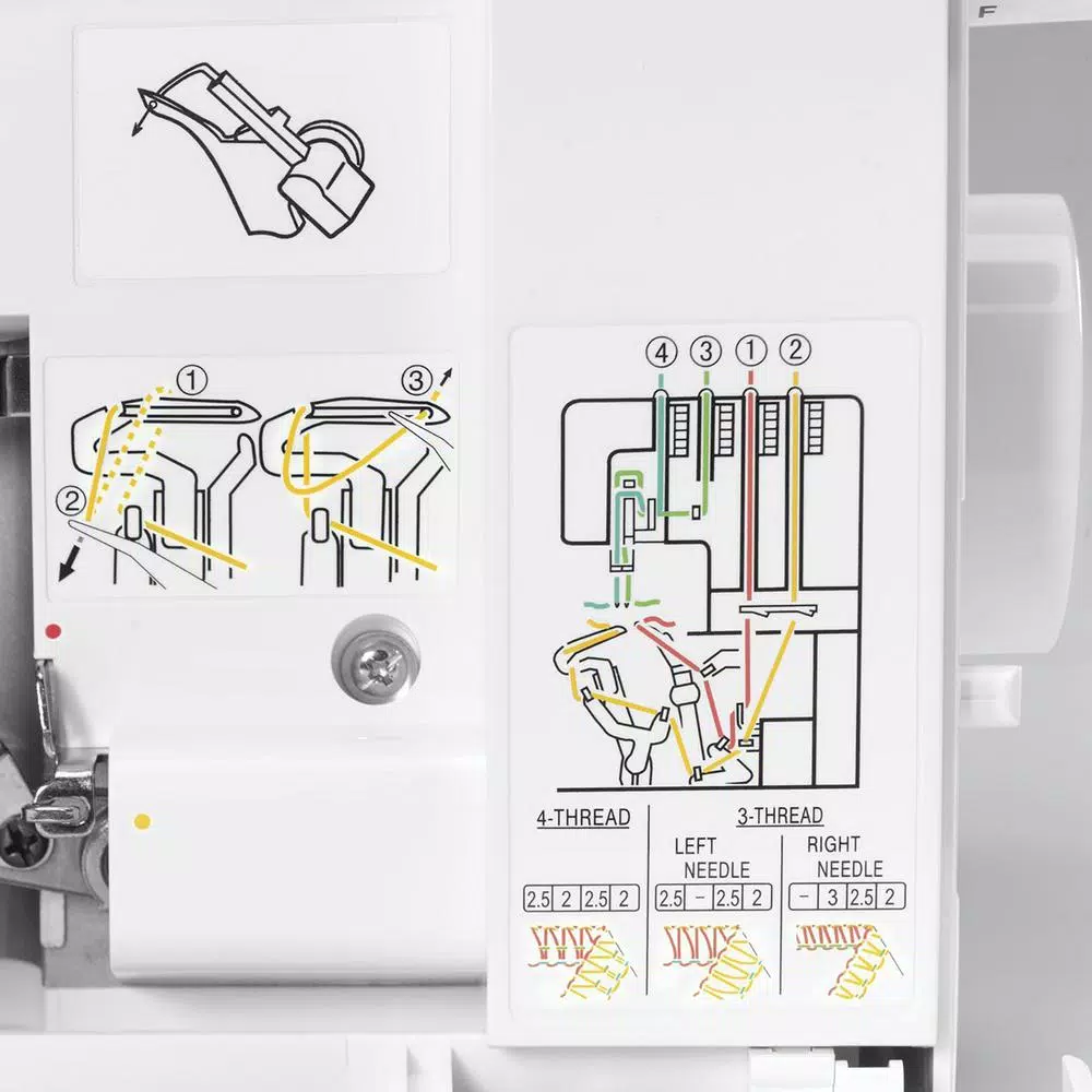 Singer Stylist Serger Sewing Machine with 2-3-4 Thread Capability