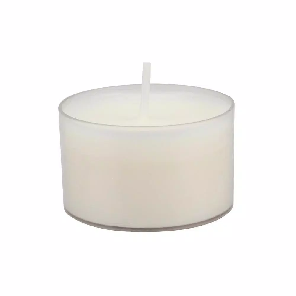 Stonebriar Collection Unscented Long Burning Clear Cup Tealight Candles (48-Pack)