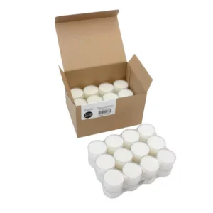 Stonebriar Collection Unscented Long Burning Clear Cup Tealight Candles (48-Pack)