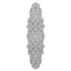 Heritage Lace Snowflake 19 in. W x 65 in. L White Floral Polyester Table Runner