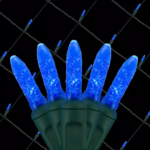Wintergreen Lighting 48 in. x 72 in. 100-Light M5 LED Blue Net Light Set